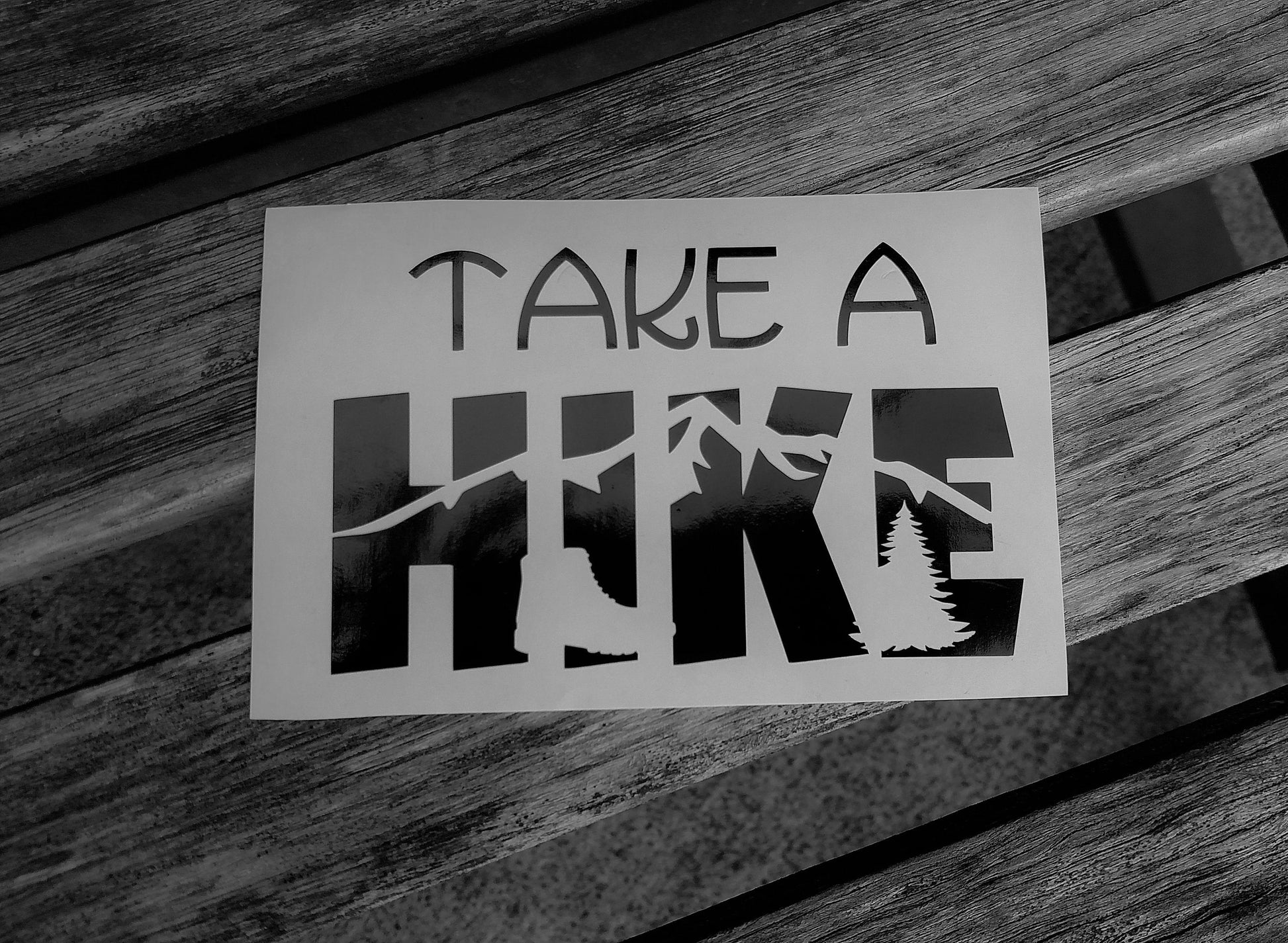 Take a hike / Outdoor Adventure Hiking Decal / Vinyl Graphic Decal Many color options