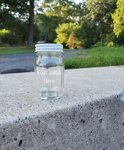 1.7 Ounce Super Mini Mason Jar - Mayberry Jar with White Solid Lid