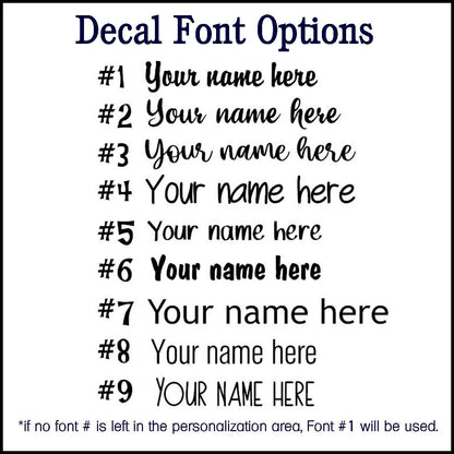 Personalized Angel French Bulldog Vinyl Decal, Silhouette with Heart and Name - Many color options