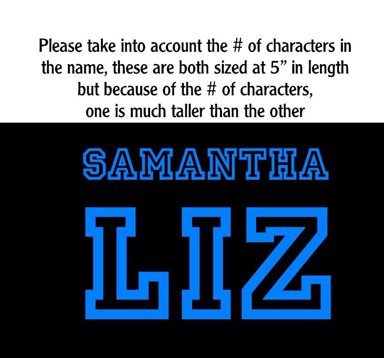 Custom Name Vinyl Decal / Tumbler Decal / Sports Decal / Gift Decal