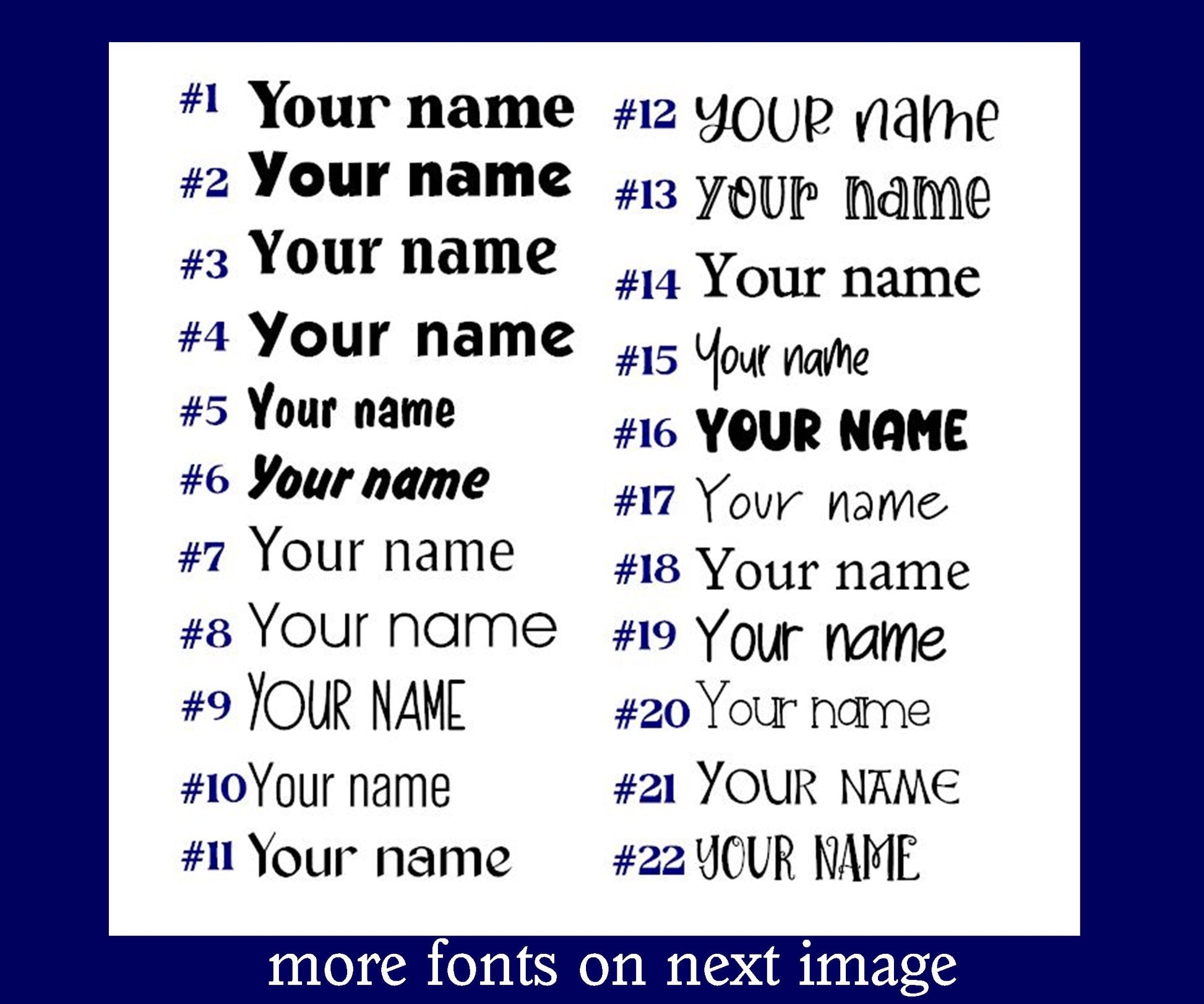 Custom Last Name Vinyl Decal, Family Name Decal, Split Letter Decal