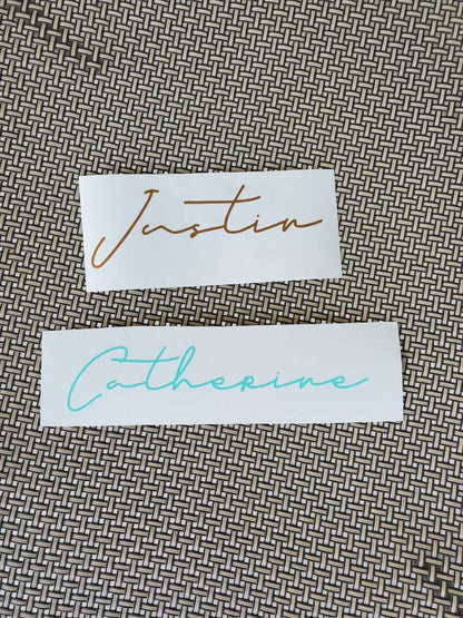 Custom Name Vinyl Decal, Tumbler Decal, Wedding Decal, Gift Decal