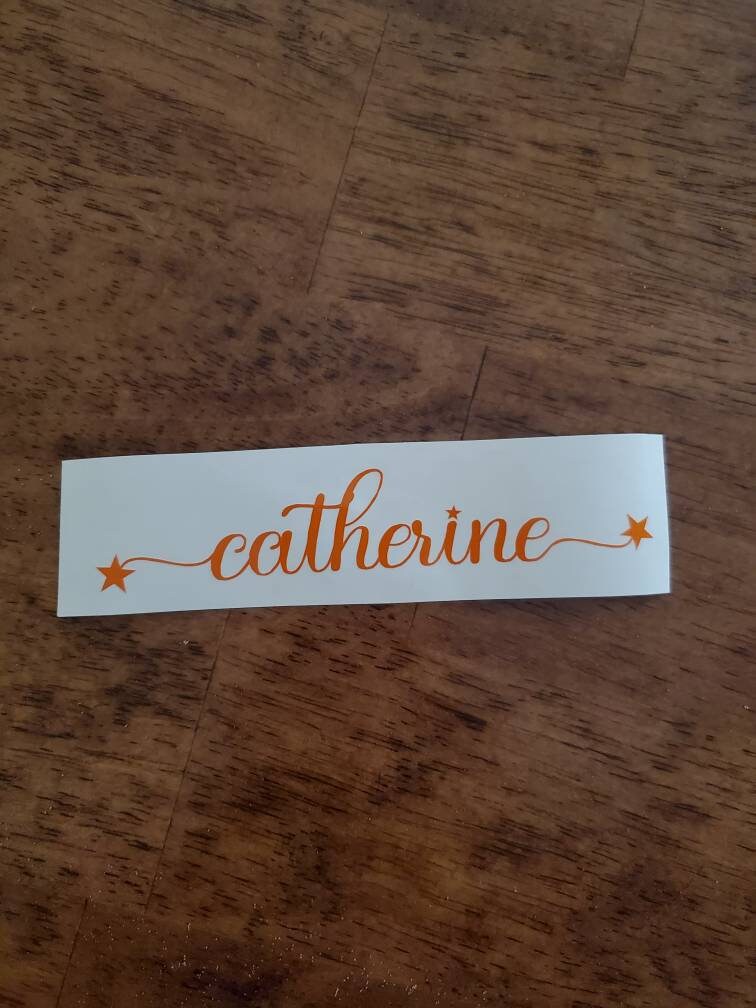 Name Vinyl Decal, Tumbler Decal, Wedding Decal, Gift Decal, Name Label, Personalized Name Decal, Custom Name