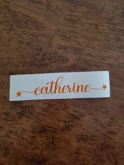 Name Vinyl Decal, Tumbler Decal, Wedding Decal, Gift Decal, Name Label, Personalized Name Decal, Custom Name