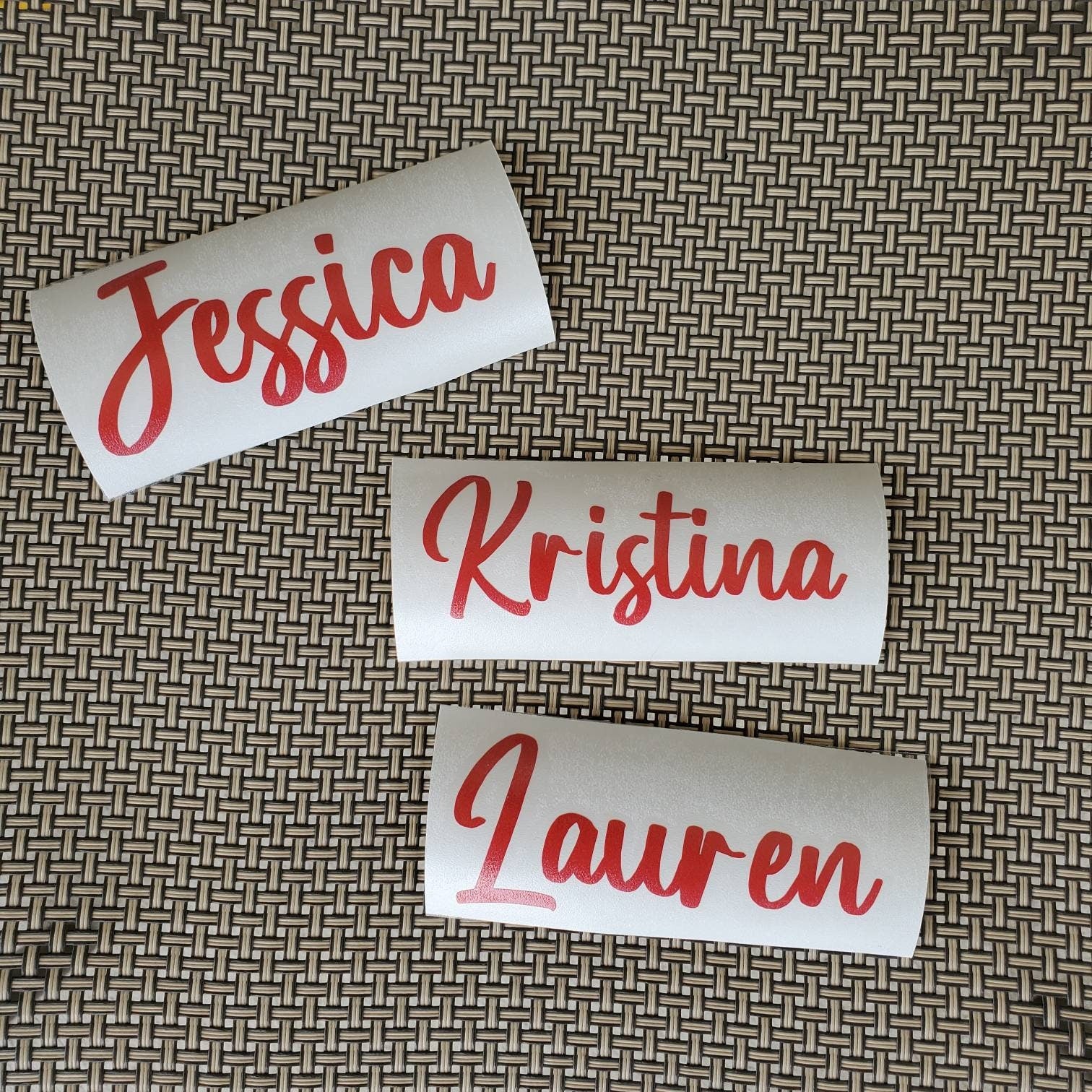 Custom Name Vinyl Decal, Tumbler Decal, Wedding Decal, Gift Decal