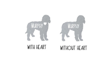 Personalized Goldendoodle Half Gallon Treat Jar - Etched Glass or Vinyl Decal  - Pet Treat Jar, Dog Treat Jar, Pet Lover Gift