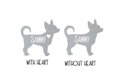 Personalized Chihuahua Half Gallon Treat Jar - Etched Glass or Vinyl Decal  - Pet Treat Jar, Pet Lover Gift, Dog Treat Jar