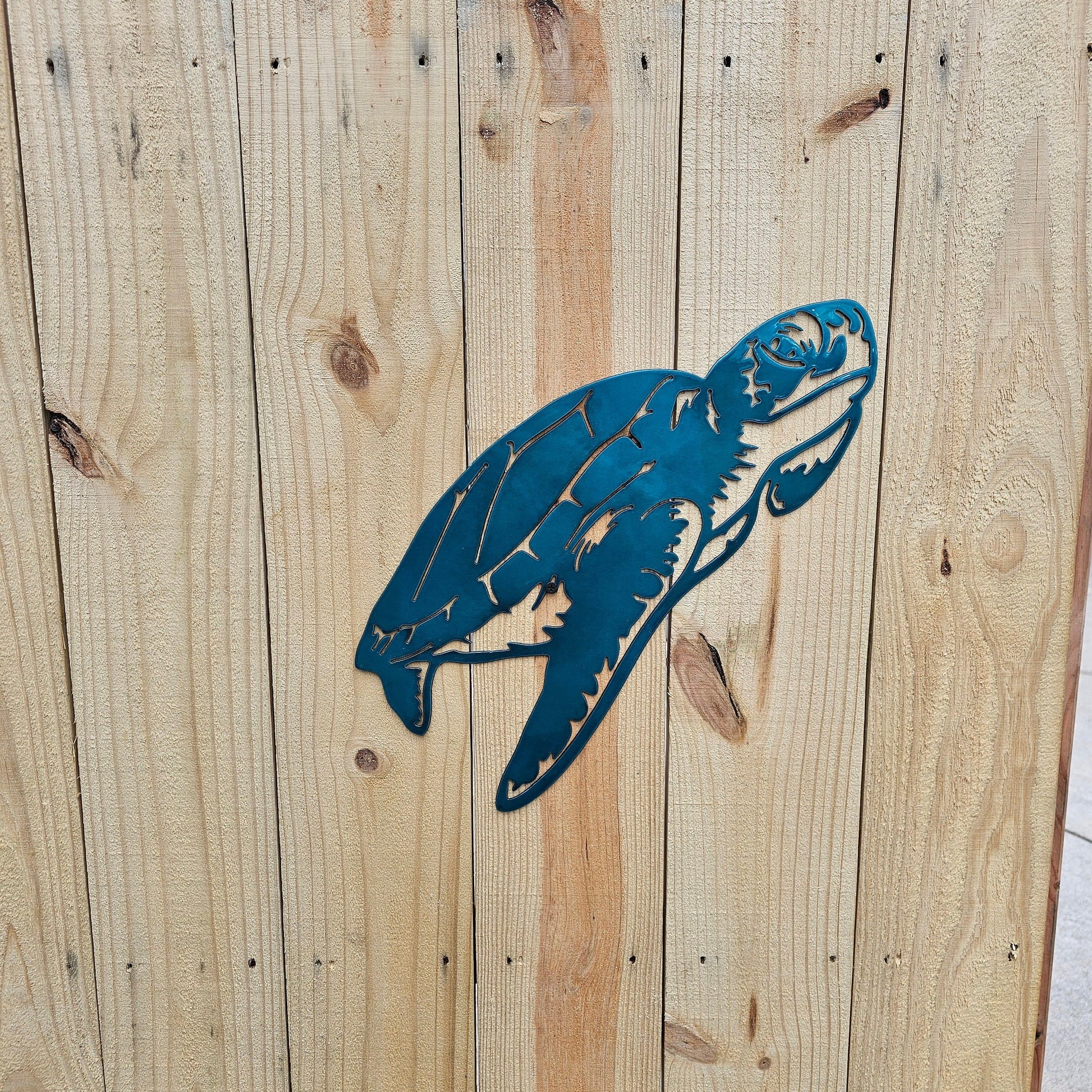 Sea Turtle Metal Wall Art Décor, Metal Sign, Indoor or Outdoor Use, Powder Coated