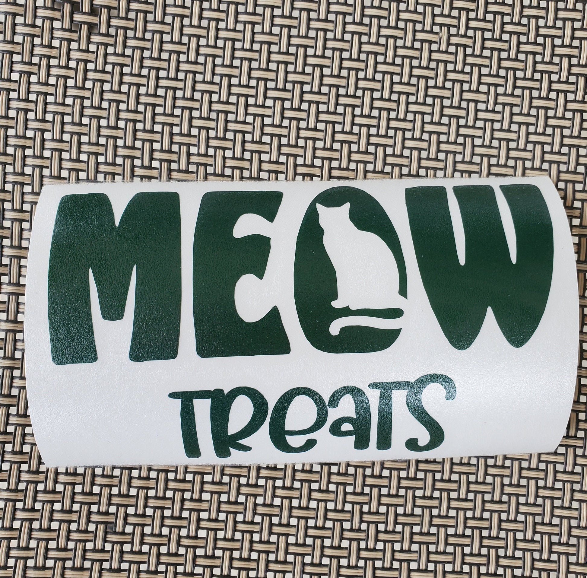 Cat Treats Vinyl Decal, Pantry Organization, Storage Organization, Pet Decal