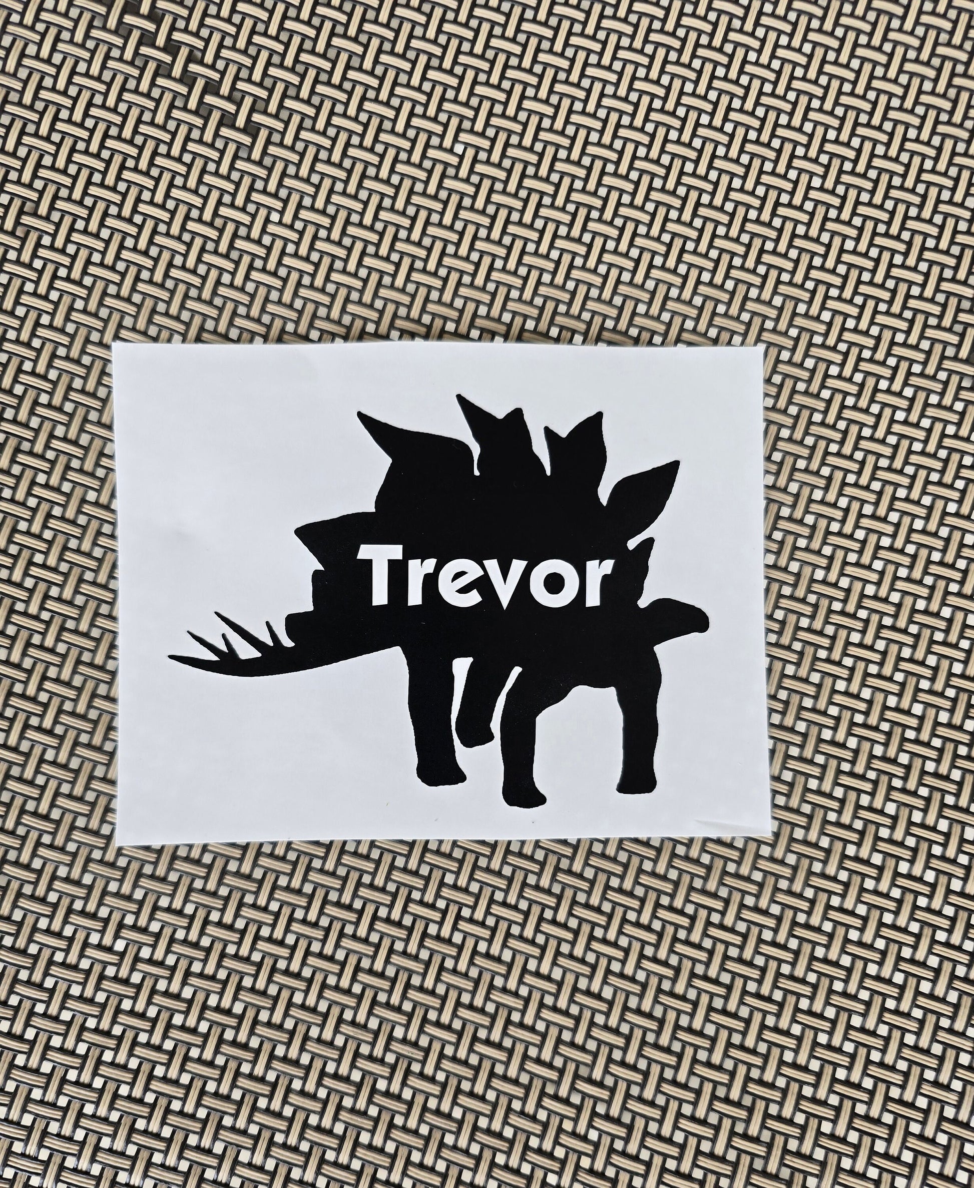 Dinosaur Vinyl Decal Personalized with Name, Custom Decal, Dino