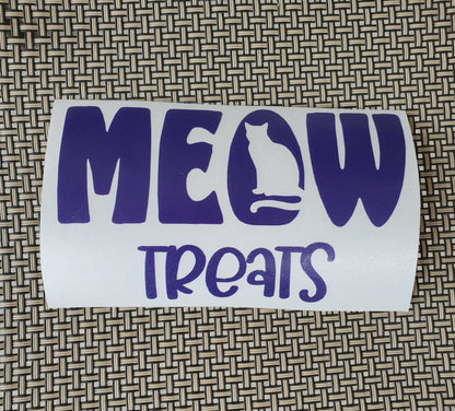 Cat Treats Vinyl Decal, Pantry Organization, Storage Organization, Pet Decal