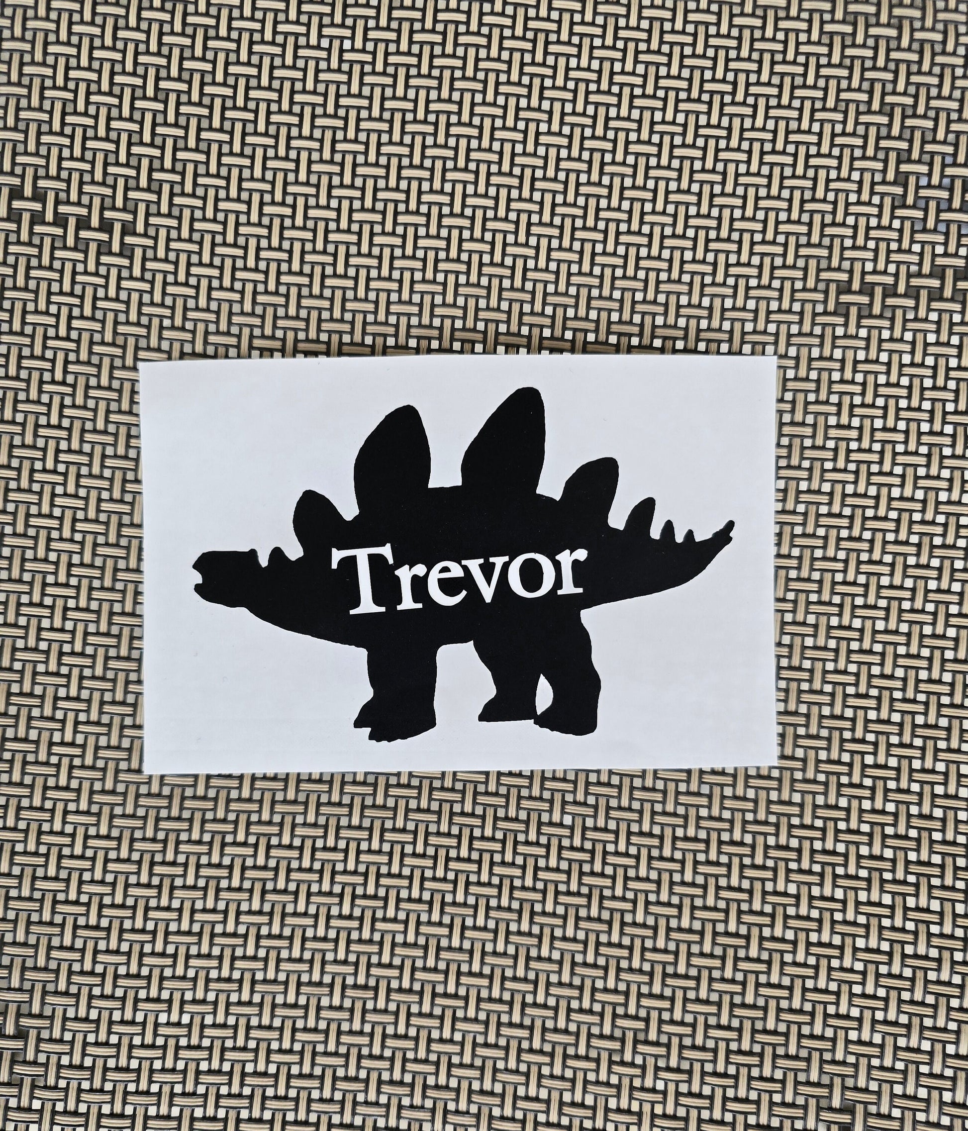 Dinosaur Vinyl Decal Personalized with Name, Custom Decal, Dino
