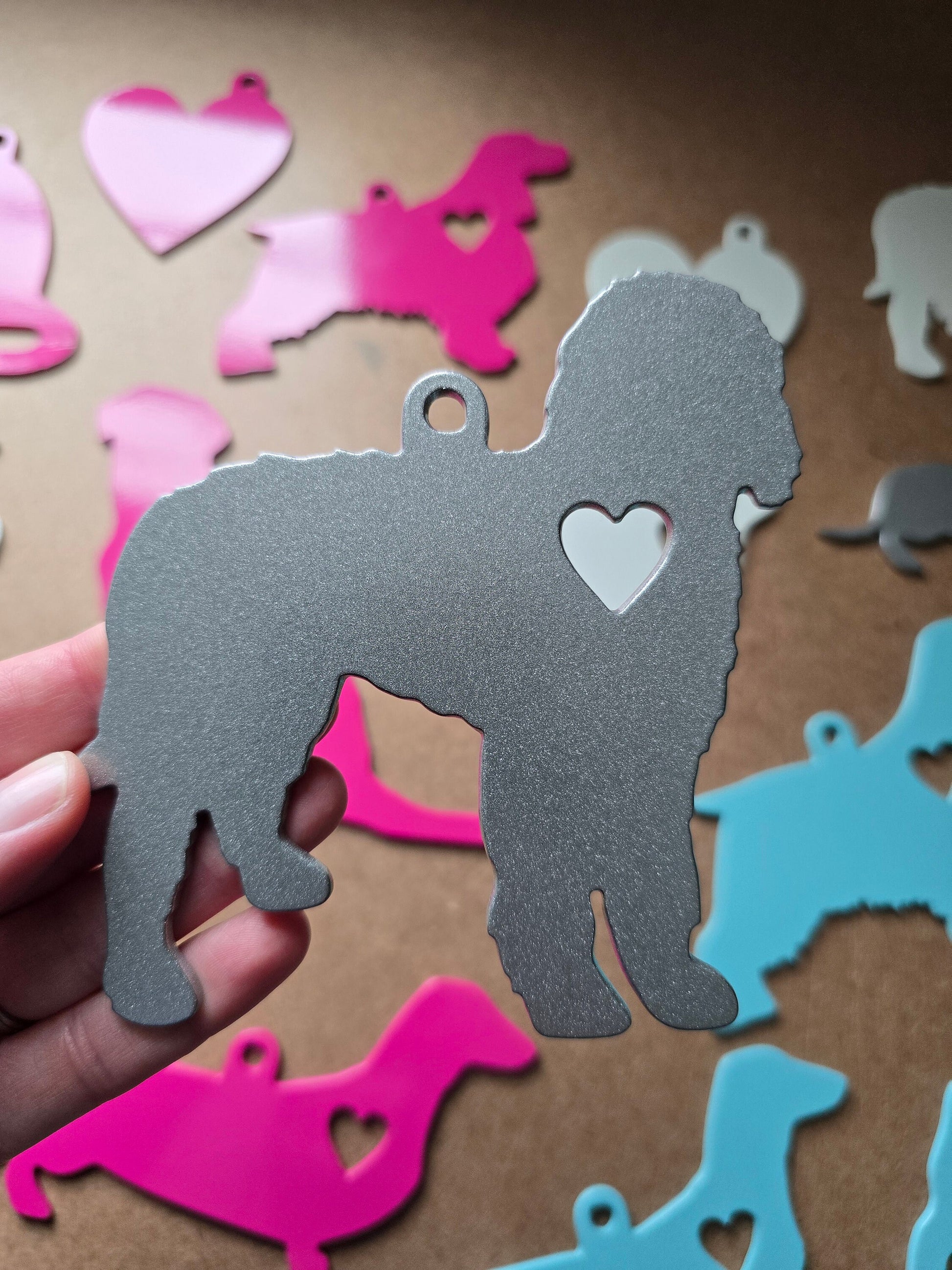 Golden Doodle Metal Ornament, CNC Plasma Art, Gift Idea