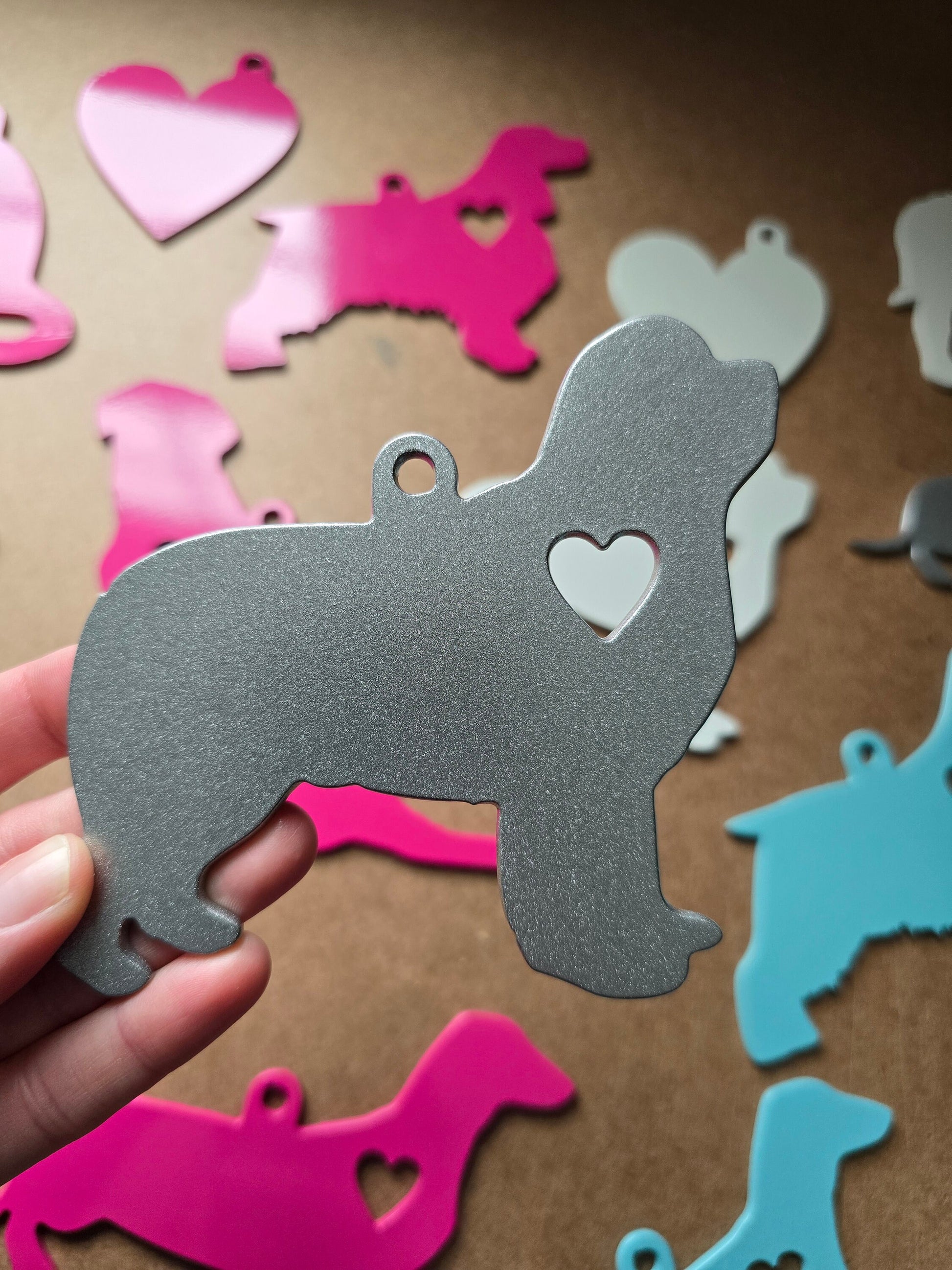 Newfie, Newfoundland Metal Ornament, CNC Plasma Art, Gift Idea