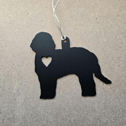 Cockapoo Metal Ornament, CNC Plasma Art, Gift Idea, Optional Personalization with Vinyl Decal