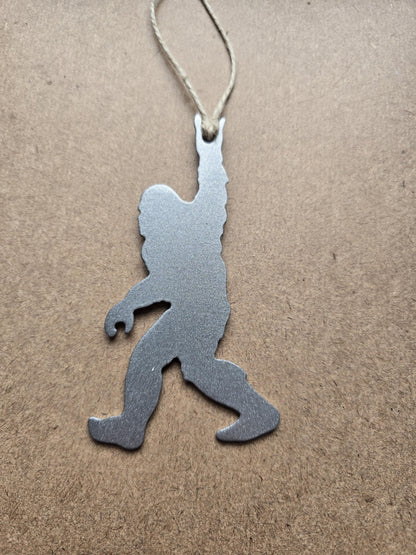 Sasquatch Metal Ornament, CNC Plasma Art, Gift Idea